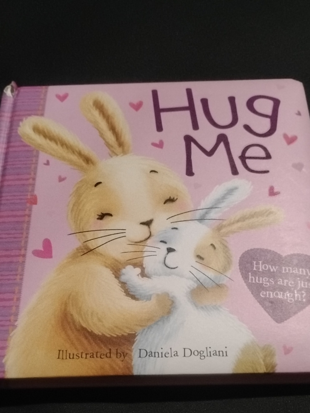 Hug Me Pink Bunny Wall Art Print by